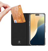 iPhone 16 | iPhone 16 - DUX DUCIS™ Pro Series Flipcover - Sort - DELUXECOVERS.DK