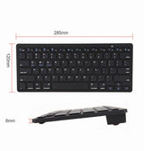 Tastatur | X5 Bluetooth Tastatur & Mus Kombo (Engelsk layout) - Sort - DELUXECOVERS.DK