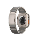 Apple Watch 38mm | Apple Watch (38/40/SE/41mm) - L'Empiri™ X37 Ægte Titanium Rem - Natural - DELUXECOVERS.DK