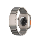 Apple Watch 38mm | Apple Watch (38/40/SE/41/42mm) - L'Empiri™ X37 Ægte Titanium Rem - Natural - DELUXECOVERS.DK