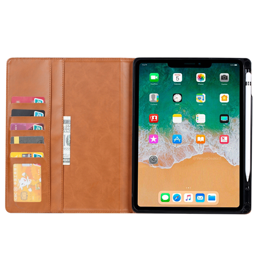 iPad Mini 6/7 (2021/2024) - Verona™ Vigor Læder Cover - Sort – DeluxeCovers