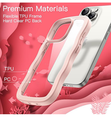 iPhone 13 Pro Max | iPhone 13 Pro Max - DeLX™ Wave Frame Silikone Cover - Pink - DELUXECOVERS.DK