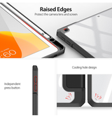 iPad 7/8/9 | iPad 10.2" 7/8/9 (2019/2020/2021) - Dux Ducis™ Mesh Design Trifold Cover - Sort - DELUXECOVERS.DK