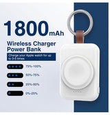 Powerbank | DeLX™ Apple Watch Powerbank Oplader (1800 mAh) - Hvid - DELUXECOVERS.DK