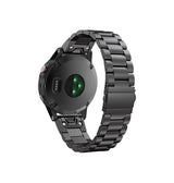 QUICKFIT | Garmin 22mm - CNC Pro Rustfrit Stål Urlænke - Sort - DELUXECOVERS.DK