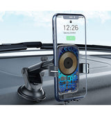 Mobilholder | Mobilholder m. Trådløs Oplader til Bil - 15W - YESIDO® - DELUXECOVERS.DK
