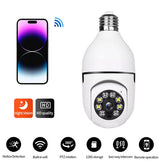 Gadgets | Overvågningskamera til lampefatning - WiFi - Hvid - DELUXECOVERS.DK