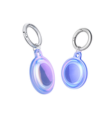 Airtag | AirTag | Deluxe™ Silikone Nøglering - Blå/Transparent - DELUXECOVERS.DK