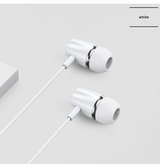 In-ear Headset | JOYROOM™ - Sound In-Ear Høretelefoner Med Mikrofon - Hvid/Sølv - DELUXECOVERS.DK