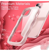 iPhone 13 | iPhone 13 - DeLX™ Wave Frame Silikone Cover - Pink - DELUXECOVERS.DK