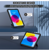 iPad 10.9" (2022) | iPad 11" (2025) / iPad 10.9" (2022) - Deluxe™ Robust Stødsikkert TPU Cover - Sort - DELUXECOVERS.DK