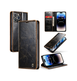 iPhone 15 Pro | iPhone 15 Pro - CaseMe™ Classic Læder Etui/Pung - Coffee - DELUXECOVERS.DK