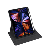 iPad Air 6 11" 2024 | iPad Air 11" (2024/2025) - Akrylisk 360° Cover m. Stander - Sort - DELUXECOVERS.DK