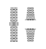 Apple Watch 42mm | Apple Watch (42/44/SE/45/46/49mm) - L'Empiri™ Nexus Rustfri Stålrem - Sølv - DELUXECOVERS.DK