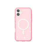 iPhone 16 | <AAA>iPhone 16 - DeLX™ Glitter Silikone Cover M. MagSafe - Pink - DELUXECOVERS.DK