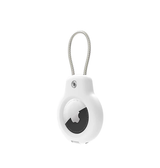 Airtag | AirTag | DeLX™ Soft Touch Silikone Nøglering M. Metalstrop - Hvid - DELUXECOVERS.DK