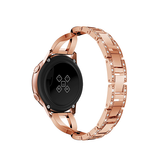 Samsung Galaxy Watch FE | Samsung Galaxy Watch FE (40mm) - Diamant Rustfrit Stål Dame Urrem - Roseguld - DELUXECOVERS.DK