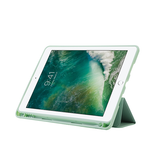 iPad 7/8/9 | iPad 10.2" 7/8/9 (2019/2020/2021) - SoftHue™ Silikone Tri-Fold Cover - Lysegrøn - DELUXECOVERS.DK
