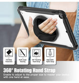 iPad Air 3 | iPad Air 3 10,5" (2019) - 360° Heavy-Duty Håndværker Cover - Sort - DELUXECOVERS.DK