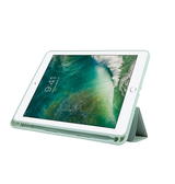 iPad 5 | iPad 5 9.7" (2017) - SoftHue™ Silikone Tri-Fold Cover - Lysegrøn - DELUXECOVERS.DK