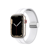 Apple Watch 42mm | Apple Watch (42/44/SE/45mm & Ultra) - S-Line™ Silikone Rem - Hvid - DELUXECOVERS.DK