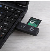 SD Kort | USB-A Til SD / TF Kortlæser - Sort - DELUXECOVERS.DK