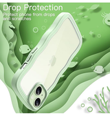 iPhone 13 | iPhone 13 - DeLX™ Wave Frame Silikone Cover - Grøn - DELUXECOVERS.DK