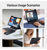 iPad 10.9" (2022) | iPad 11" (2025) / iPad 10.9" (2022) - DUX DUCIS™ Cover M. Magnetisk Trådløs Tastatur - Sort - DELUXECOVERS.DK