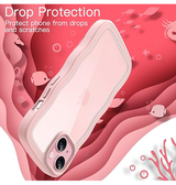 iPhone 13 | iPhone 13 - DeLX™ Wave Frame Silikone Cover - Pink - DELUXECOVERS.DK