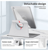 iPad 7/8/9 | iPad 10.2" 7/8/9 (2019/2020/2021) - Akrylisk 360° Cover m. Stander - Lysegrå - DELUXECOVERS.DK
