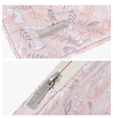 Macbook Sleeve | MacBook Pro 14" - Rose Flowers Læder Sleeve m. hank - Pink - DELUXECOVERS.DK