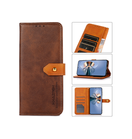 iPhone 15 Plus | iPhone 15 Plus - KHAZNEH™ Dual Læder Cover Etui M. Pung - Brun - DELUXECOVERS.DK