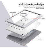 iPad 7/8/9 | iPad 10.2" 7/8/9 (2019/2020/2021) - Akrylisk 360° Cover m. Stander - Lysegrå - DELUXECOVERS.DK