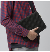 Macbook Sleeve | MacBook Pro/Air 13" - DeLX™ Diamond Neopren Sleeve - Sort - DELUXECOVERS.DK