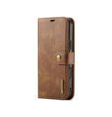 Vintage 2-i-1 læder etui (aftageligt cover) – Brun – DG.MING™ - DELUXECOVERS.DK