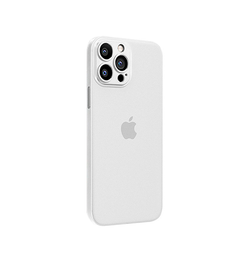 iPhone 15 Pro | iPhone 15 Pro - Ultratynd Matte Series Cover V.2.0 - Hvid/Gennemsigtig - DELUXECOVERS.DK