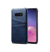Samsung Galaxy S10e | Samsung Galaxy S10e - NX Design Læder Bagcover - Blå - DELUXECOVERS.DK