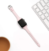 Apple Watch 42mm | Apple Watch (42/44/SE/45mm & Ultra) - Wonder™ Classic Læder Rem - Rose - DELUXECOVERS.DK