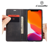 iPhone 11 | iPhone 11 - CaseMe™ Noble Læder Etui / Pung - Sort - DELUXECOVERS.DK