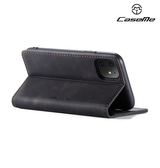 iPhone 11 | iPhone 11 - CaseMe™ Noble Læder Etui / Pung - Sort - DELUXECOVERS.DK