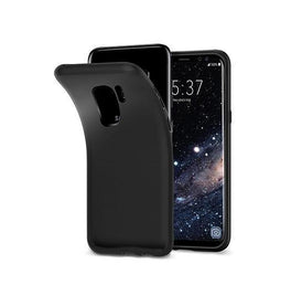 Samsung Galaxy S9+ | Samsung Galaxy S9+ (Plus) - Novo Frosted Matte Slim Silikone Cover - Sort - DELUXECOVERS.DK