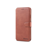 iPhone XS Max | iPhone XS Max - AZNS™ Diary Læder Etui / Taske M. Pung - Brun - DELUXECOVERS.DK