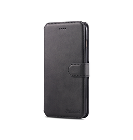 iPhone 7/8 Plus | iPhone 7/8 Plus - AZNS™ Diary Læder Etui / Taske M. Pung - Sort - DELUXECOVERS.DK