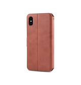 iPhone XS Max | iPhone XS Max - AZNS™ Diary Læder Etui / Taske M. Pung - Brun - DELUXECOVERS.DK