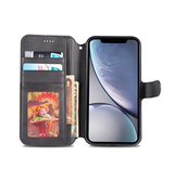 iPhone XR | iPhone XR - AZNS™ Diary Læder Etui / Taske M. Pung - Sort - DELUXECOVERS.DK