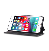 iPhone 7 / 8 / SE (2020/2022) | iPhone 7/8/SE(2020/2022) - AZNS™ Diary Læder Etui / Taske M. Pung - Sort - DELUXECOVERS.DK