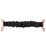 Apple Watch 38mm | Apple Watch (38/40/SE/41/42mm) - Scrunchie Stof Dame Rem - Sort - DELUXECOVERS.DK