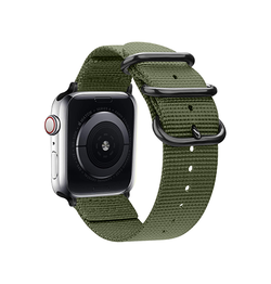 Apple Watch 38mm | Apple Watch (38/40/SE/41mm) - Nato Military Nylon Rem - Army Green - DELUXECOVERS.DK