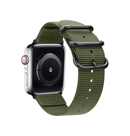 Apple Watch 38mm | Apple Watch (38/40/SE/41/42mm) - Nato Military Nylon Rem - Army Green - DELUXECOVERS.DK