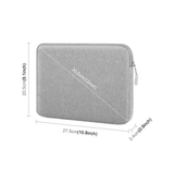 Universal Tablet Sleeve | Neopren Stødsikkert Sleeve | Tablet - Maks 28 x 21cm - Grå - DELUXECOVERS.DK